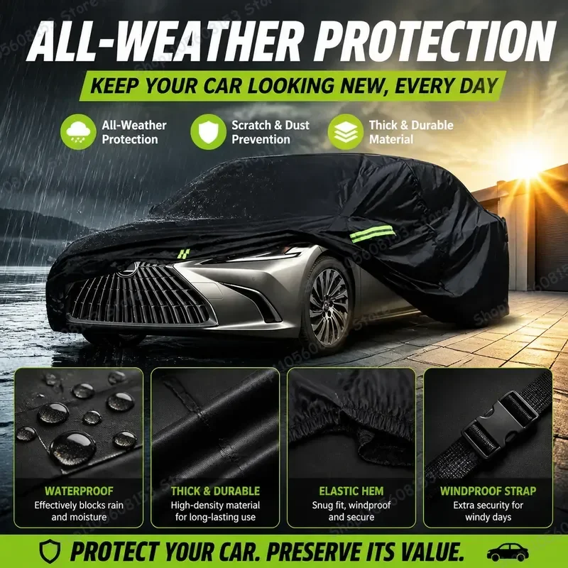 

For Lexus ES 2013 2014 2015 2016 2017 2018 2019 2020 2021 2022 2023 2024 Sunshade UV Protection Rain Snow Dust Windproof
