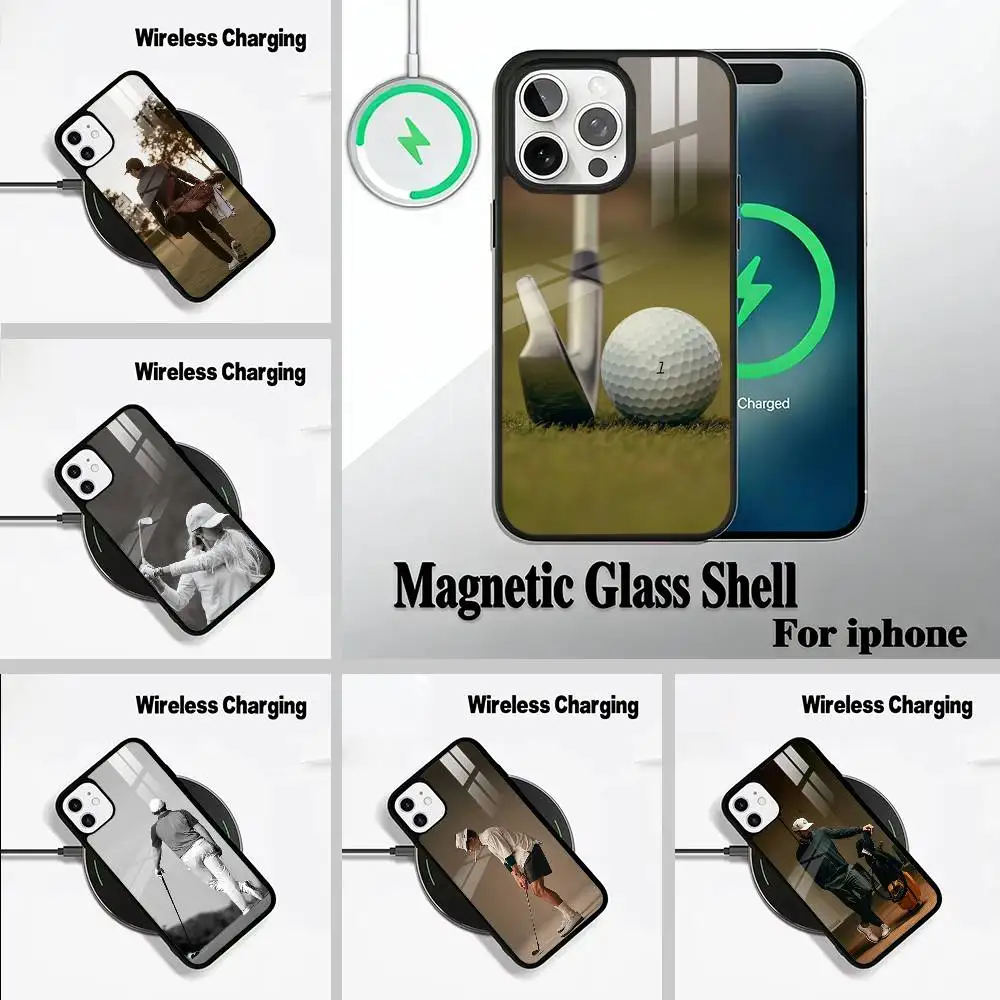 

Golf-themed elements Phone Case For IPhone17 16 15 14 13 12 11 Pro Max 16/15/14Plus Wireless Charger Cover Funda