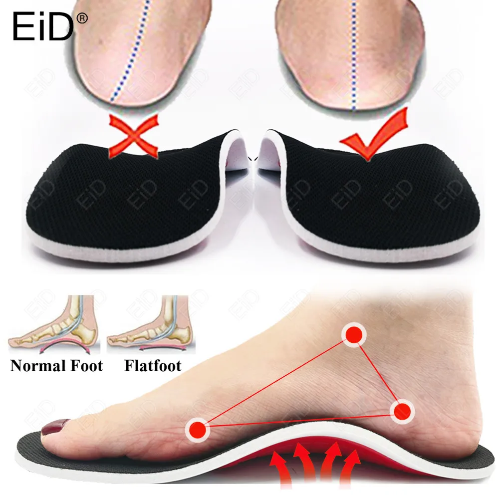 EiD Premium Orthotic Gel High Arch Support Insoles Gel Pad 3D Arch Support Flat Feet For Women / Men orthopedic Foot pain Unisex