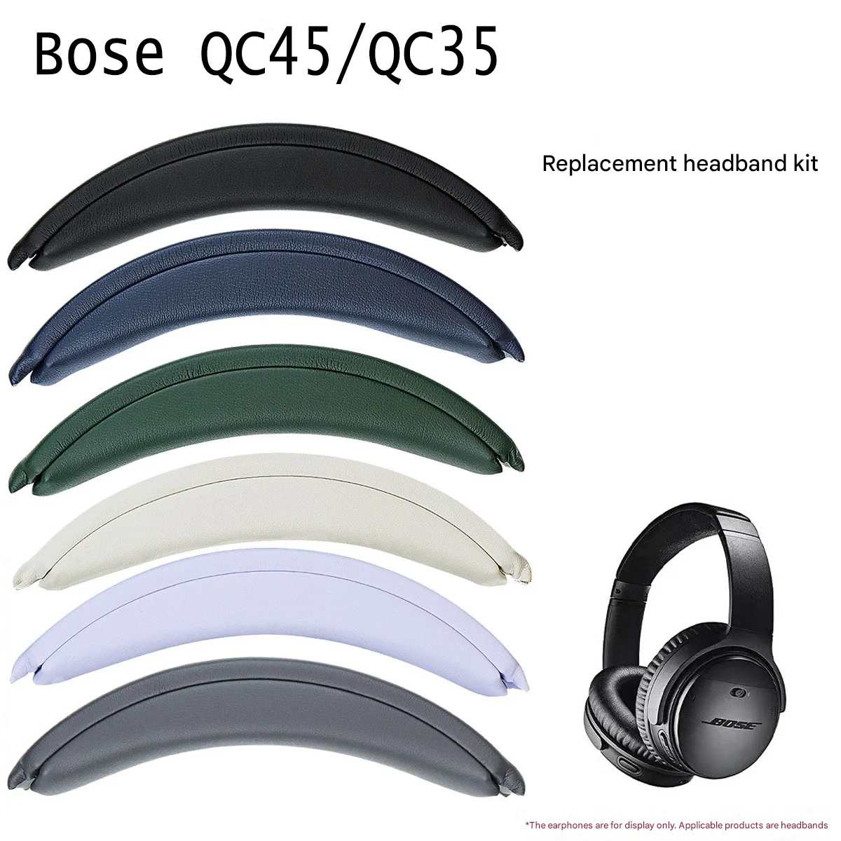 Removeable Headband For Bose QuietComfort QC35 QC35II QC45 Headphones Replacement New Design Headand Cushion