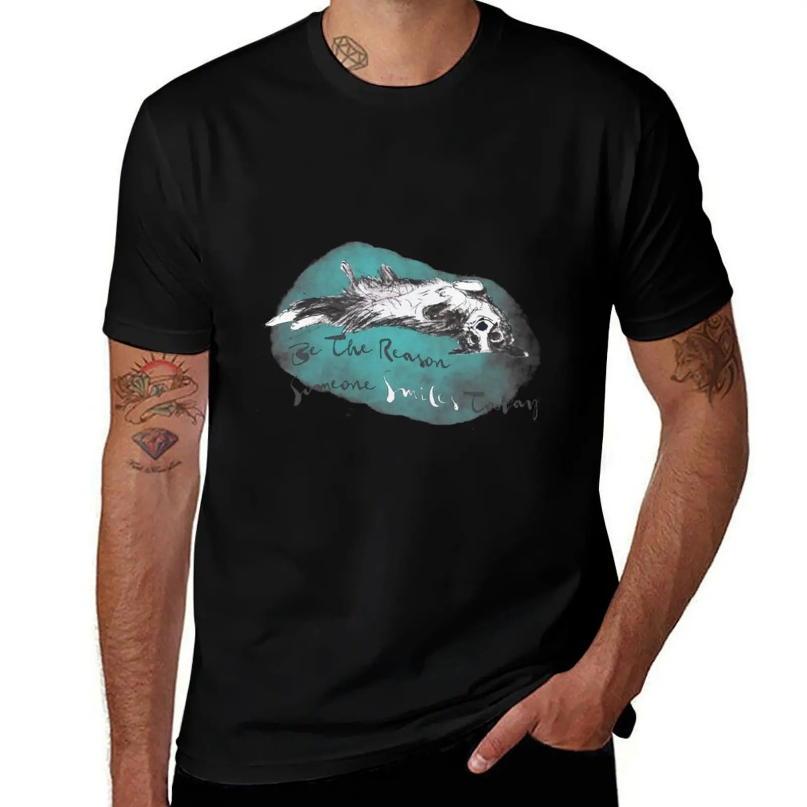 

Be The Reason Someone Smiles Today by Heidi Eder T-Shirt man t shirts high quality luxury brand cotton t shirt pack T-Shirt