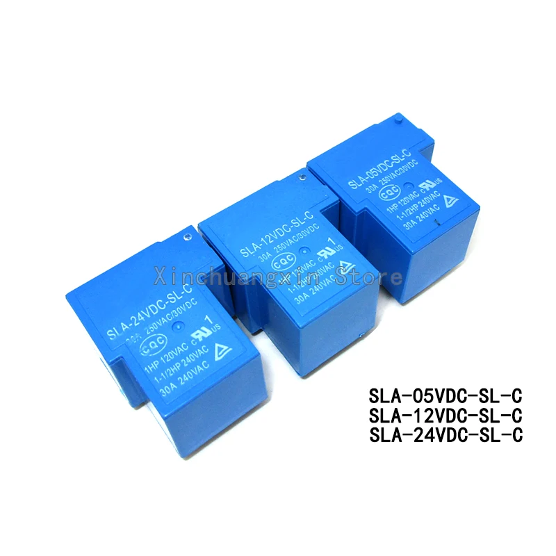 2PCS/LOt Original T90 power relay SLA-05VDC-SL-A SLA-12VDC-SL-C 09VDC 12V 24VDC 48VDC-SL-A -C 4/5/6 pin 30A