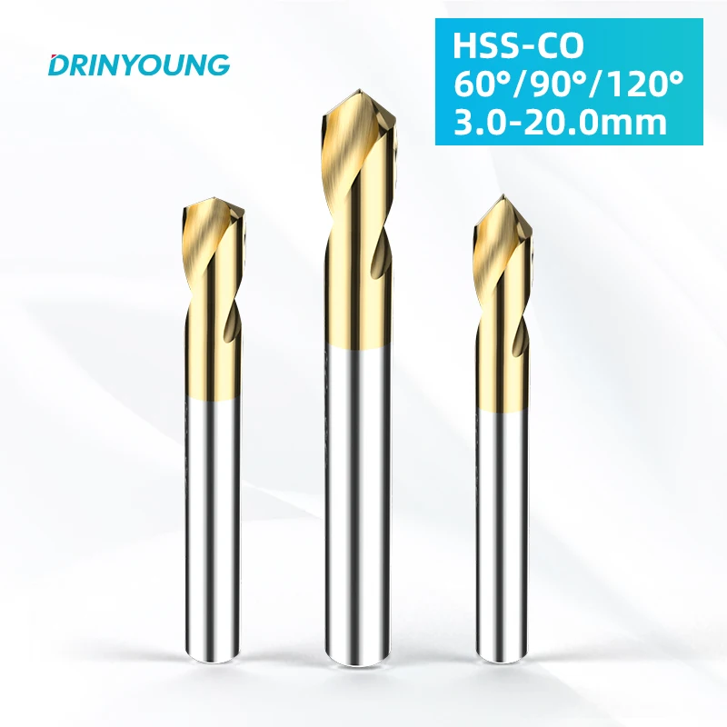 DRINYOUNGHSS 60 90 120 Degree NC Spot Drill Stub Spotting Location Center Bit Prepare Guide Pilot Hole Chamfer Machine Tool