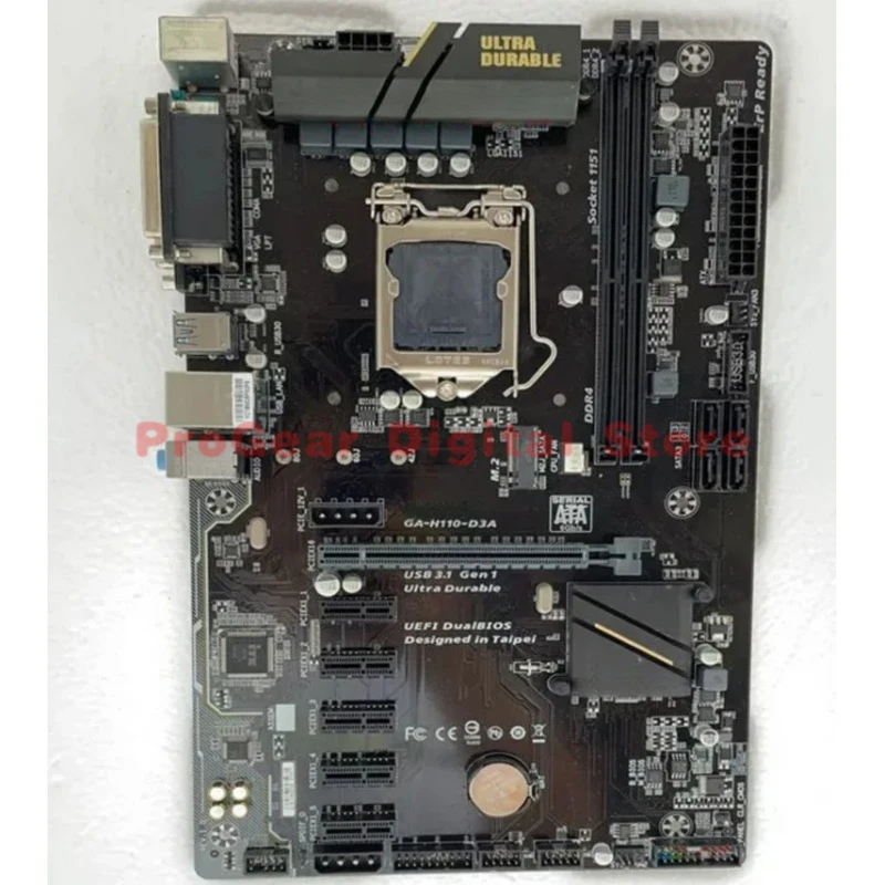 

Used for Gigabyte H110-D3A LGA1151 ATX DDR4 Motherboard Supports 6th/7th Gen Intel CPU with M.2