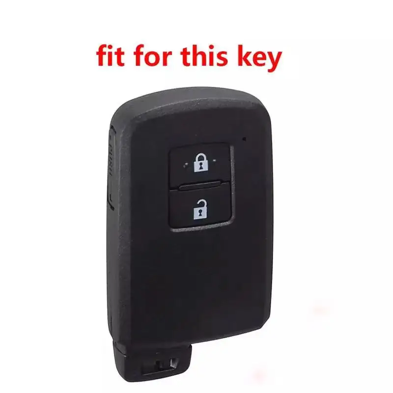 Silicone Car Holder Shell Key Cover Case For Toyota Yaris Hybrid Auris RAV4 Camry 55 2012-2018 Keys Case Fob Accessories