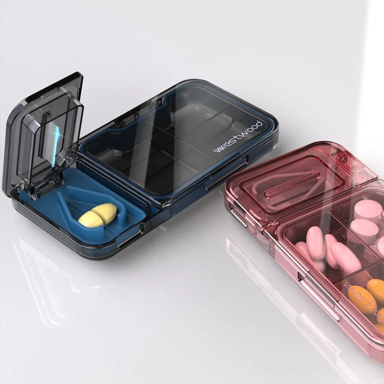 2025 Pill Cutter & Crusher with Storage - 3-in-1 Splitter, Grinder, Organizer for Small Tablets