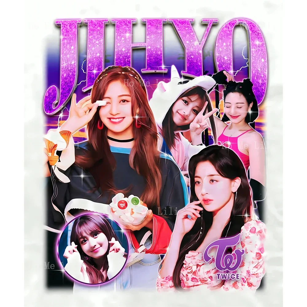 Twice Jihyo Retro Kpop Rap Hiphop Painting Canvas Wall Art Living Room Bedroom Bathroom Decor