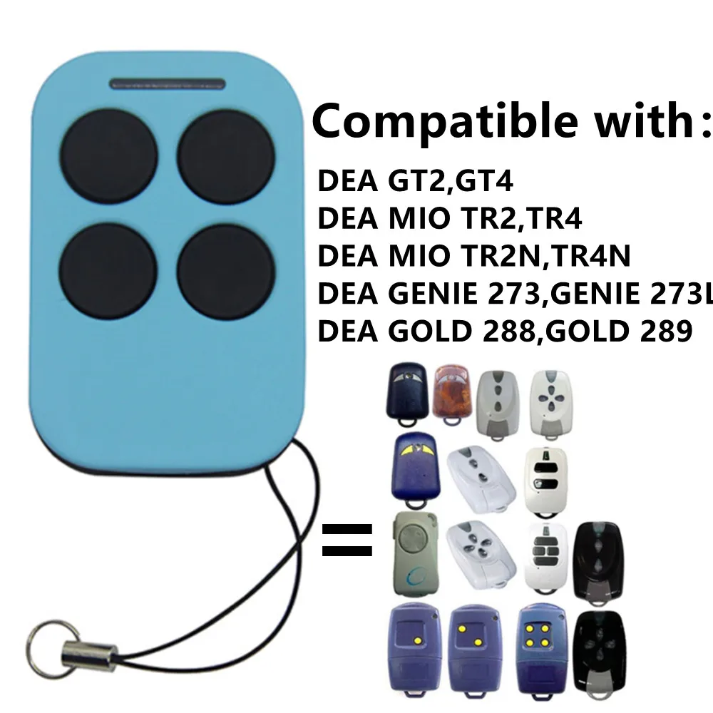 DEA GT2 GT4 433,92mhz Garage Remote Control DEA Fixed Code Rolling Code Garage Command DEA Gate Remote Transmitter DEA MIO TR4