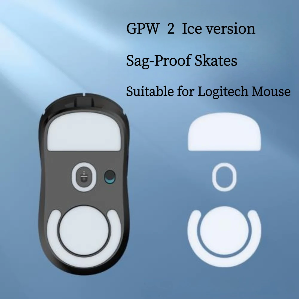 1Pcs Replacement Suitable for Logitech Mouse GPW 2 Ice Version Sag-Proof Skates Designed for Smooth Material