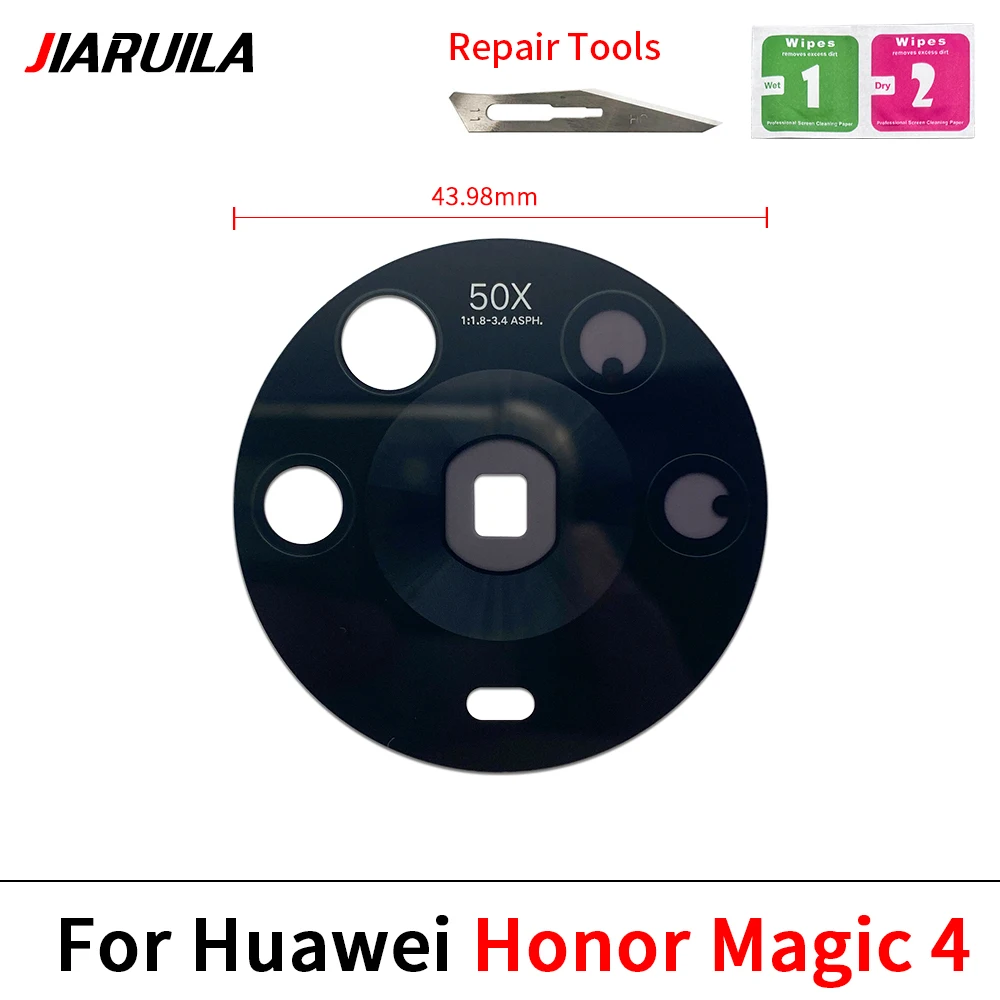 Back Rear Camera Glass Lens For Huawei Honor Magic 5 Lite 6 Pro 4 Lite 5G 6 Lite Glass Lens With Glue Sticker Repair Tools