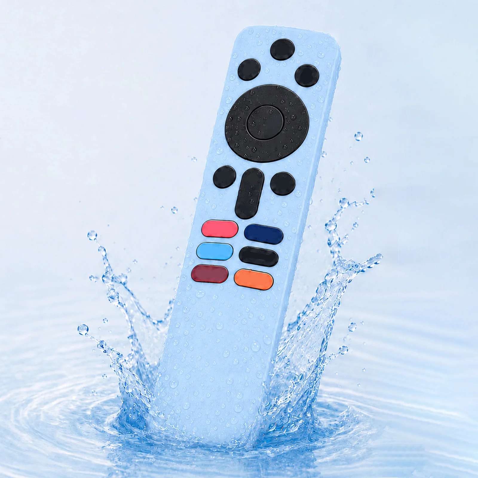 Protective Cover for XIAOMI XMRM-N5 Remote Control Accessories Soft Silicone Case Cover with Lanyard Anti-Drop Waterproof