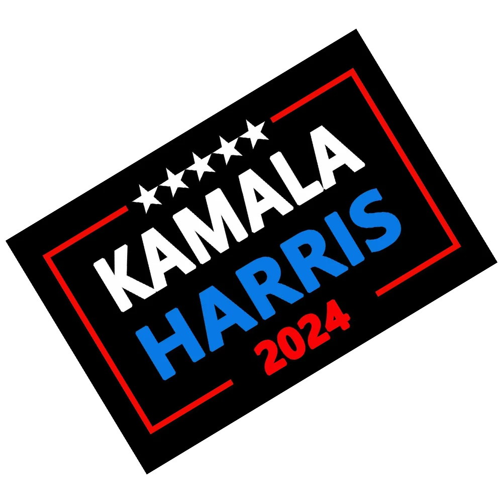 10 قطعة 2024 ملصقات حملة الرئيس تنوعا هاريس مصد للكمبيوتر المحمول الشارات هاريس ملصقات السيارات للسيارات شاحنة الثلاجة
