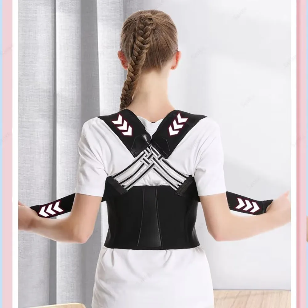 Back Shoulder Posture Corrector Belt Clavicle Spine Support Reshape Your Body Home Office Sport Upper Back Neck Brace