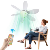 Ceiling Fan LED Light E27 Base Dimmable Screw in Ceiling Fan Light with Extender 30W 15.75 Inch for Patio Garage Bedroom Kitchen