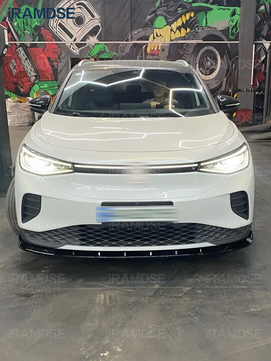 ID4 Front Bumper Lip for Volkswagen ID.4 Air Splitter Car Body Kit