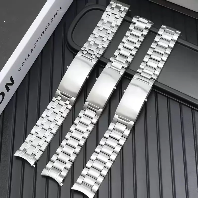 Waterproof Solid Stainless Steel Watchband Silver Watch Band For Omega Strap Seamaster Speedmaster Planet Ocean Bracelet 20mm
