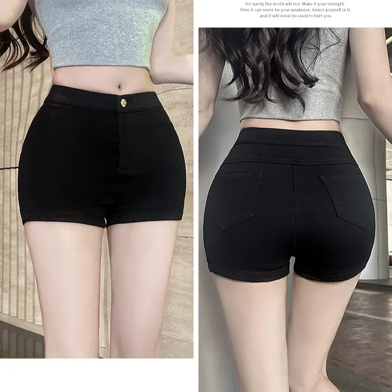 Fashionable Comfortable New Arrival Women's Shorts Butt Lifting Slimming Black Sexy Hot Pants Hip Enhancing  Shorts
