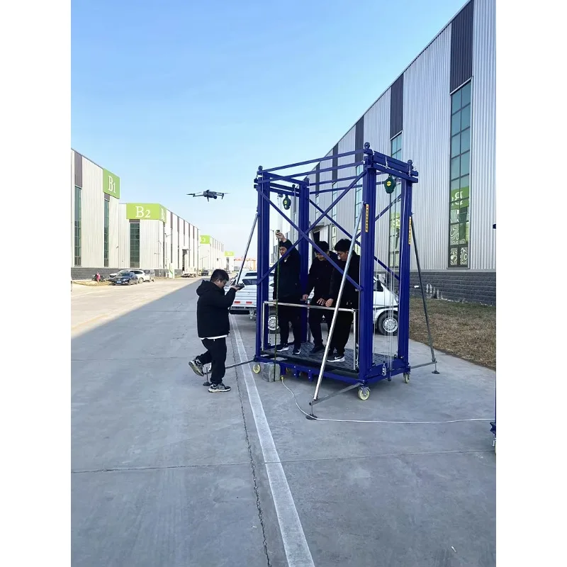 

6 Lift Electrical Lifting Personal Foldable Home Use 15 Meter Electric Foltable Automatic Folding Scaffolding Scaffold Lift