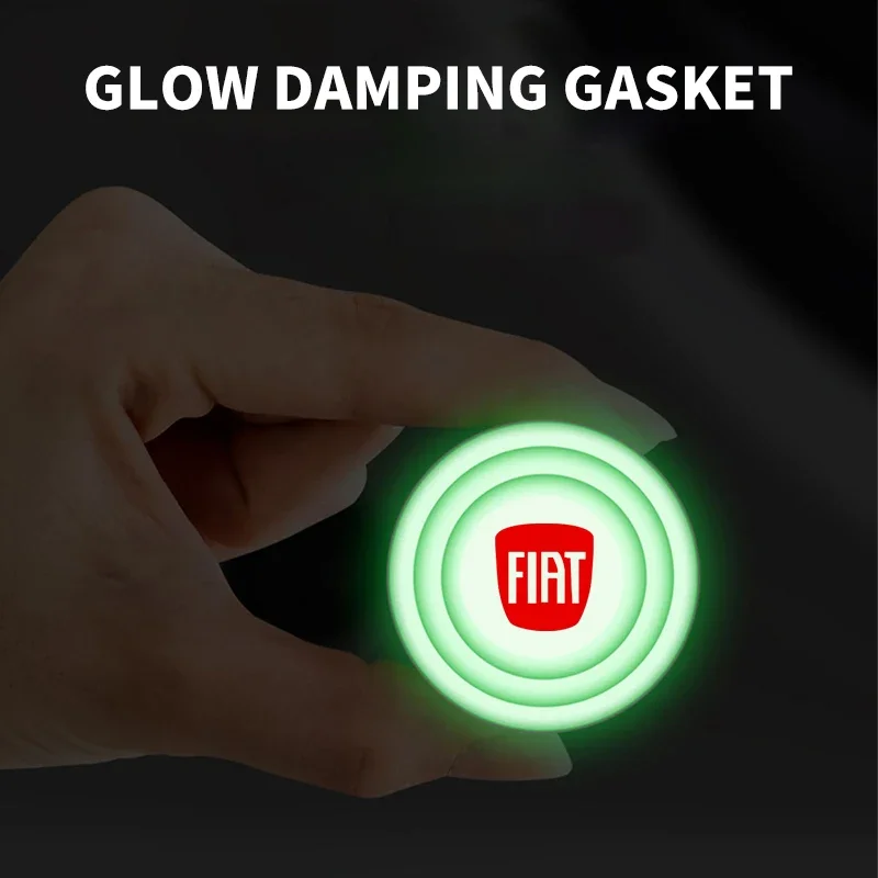 Luminous Car Door Shockproof Pads Anti-collision Pad for Fiat Punto Abarth 500 Stilo Ducato Palio Bravo Doblo Car Accessories