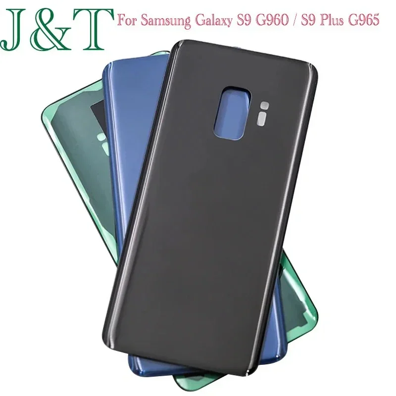 New For Samsung Galaxy S9 G960 / S9 Plus G965 SM-G965F Battery Back Cover Rear Door 3D Glass Panel Housing Case Adhesive Replace