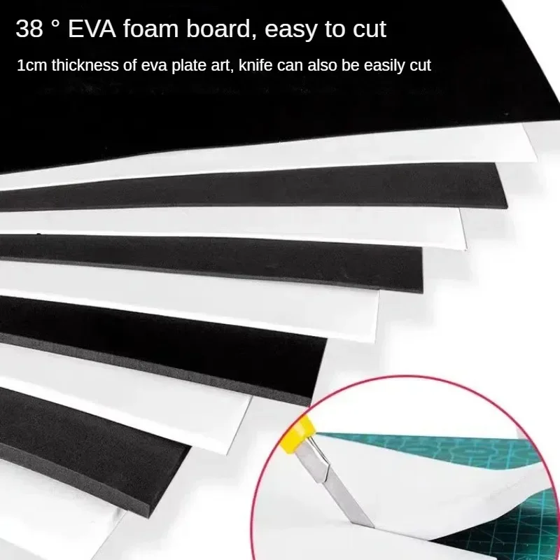 

38 Degrees EVA Foam Sheets Sound-Absorbing Noise Spone Foam Craft EVA Pad Handmade Model Making Material Thickness 3/5/10/15mm