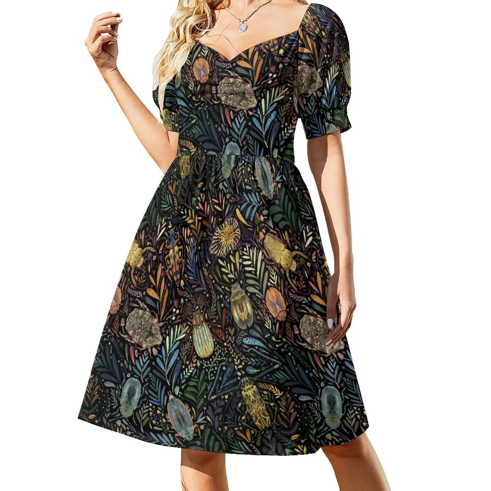 

DANDELION BEETLE PATTERN Sleeveless Dress summer dress for women 2024 clothing women summer 2024