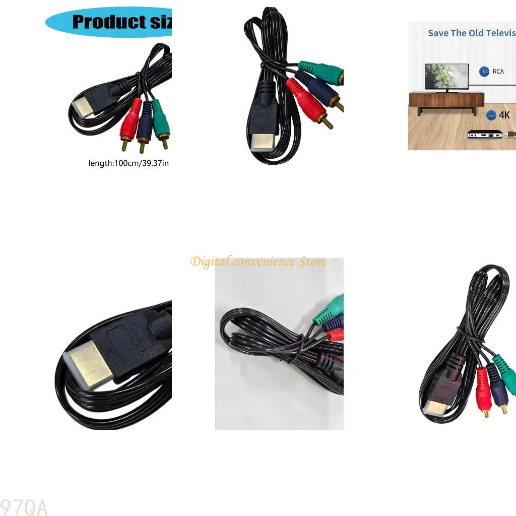 

97QA to 3RCA Cable Transmitter One-Way Transmission Plug and for Play