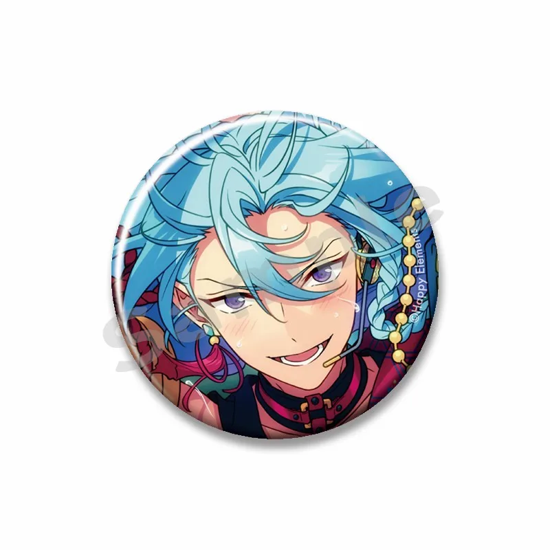 Ensemble Stars Round Badge Cartoon Idol Kiryu Kuro Kagehira Mika Icons Brooch Backpack Shirt Accessories Jewelry Gift for Friend