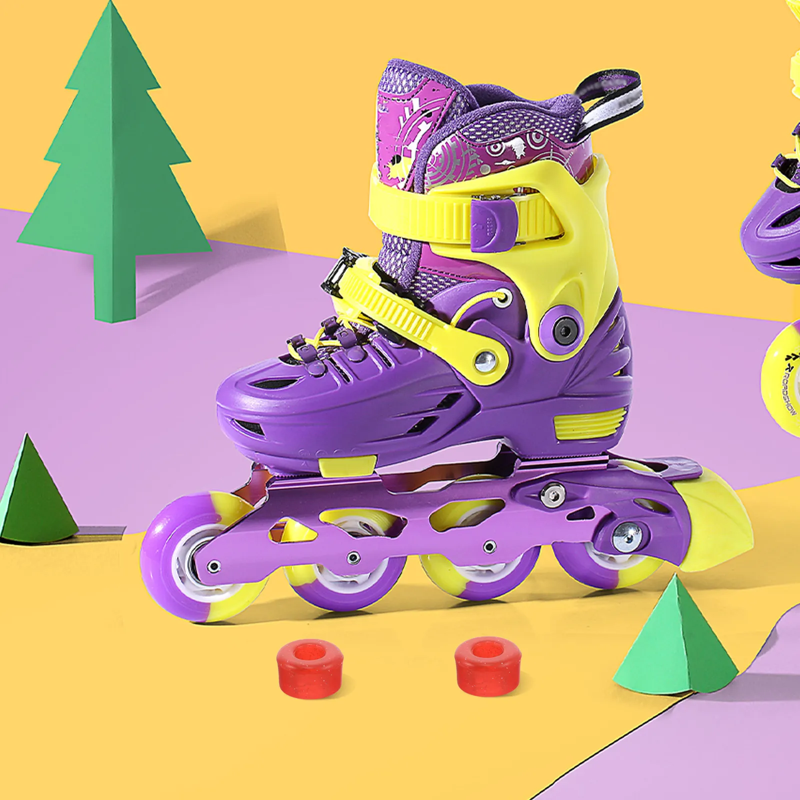 

10Pcs Skateboard Shock Absorbers PU Bushings 95A Hardness for Longboards Roller Skates Shock Pads Stability Comfort