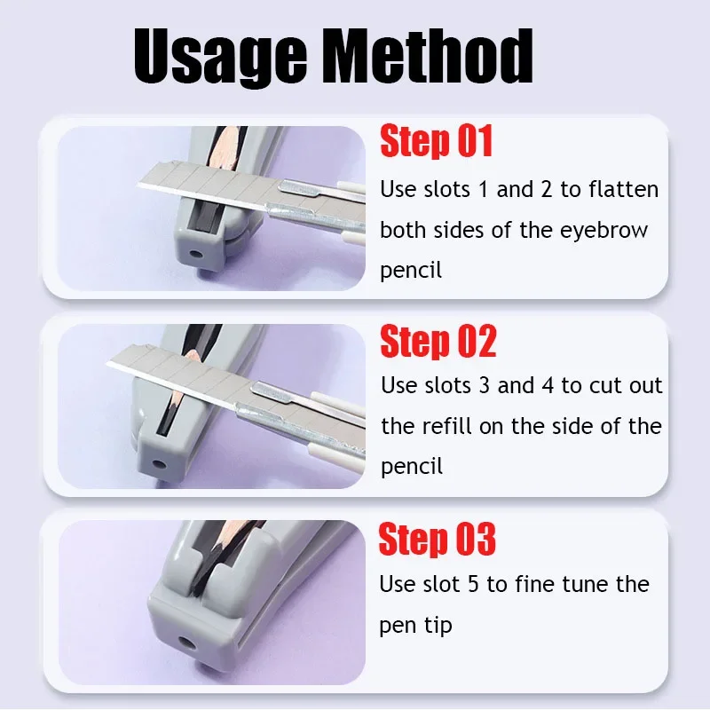 New Design Microblading Eyebrow Pen Sharpening Tip Thin Tool for Semi-Permanent Eyebrow Makeup Profiler Pen Makeup Tool