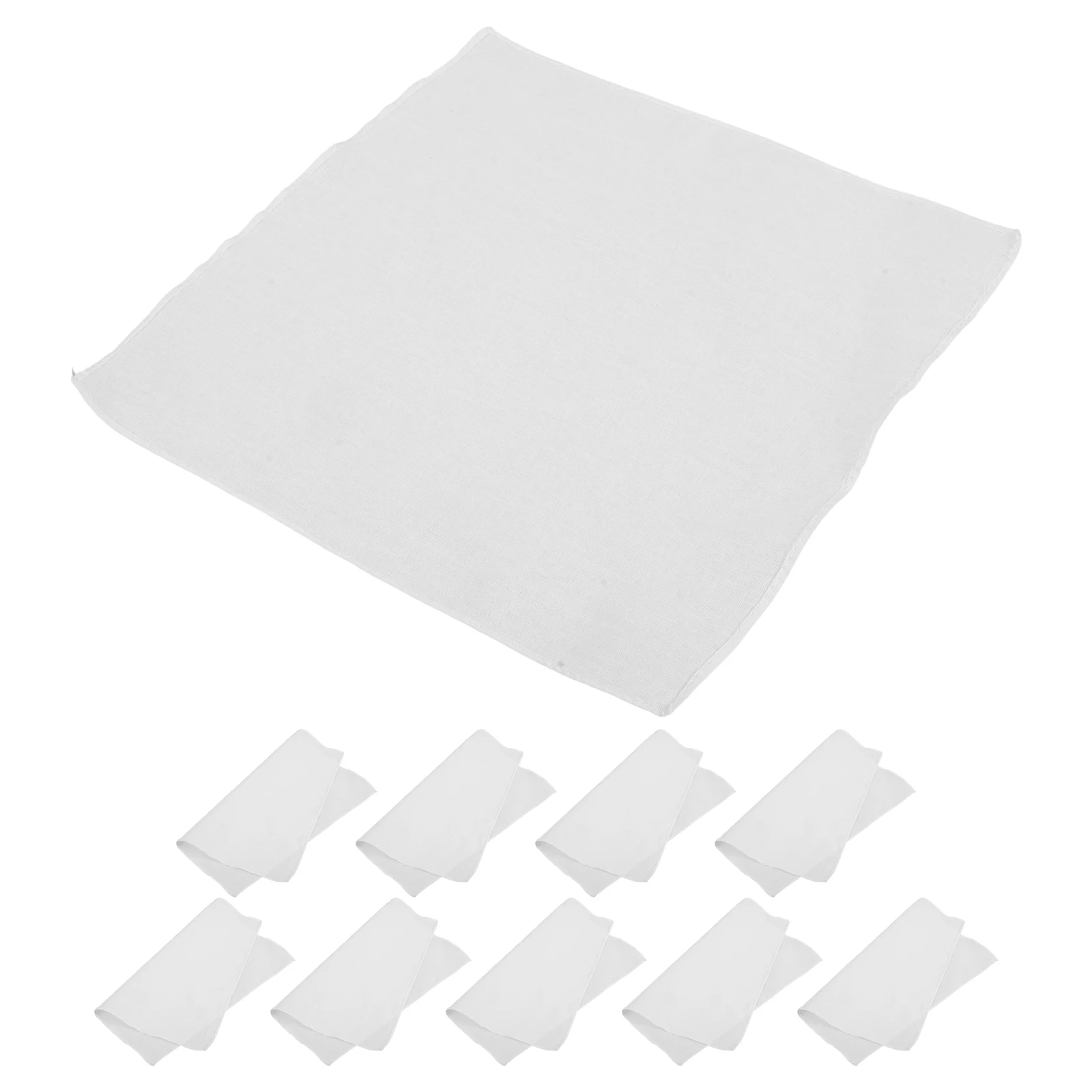 

10Pcs DIY Fabric Square Kit for Plant Pressing and Dyeing White Cotton Cloths for Flower Art Craft Projects Art Dyeing Cloth
