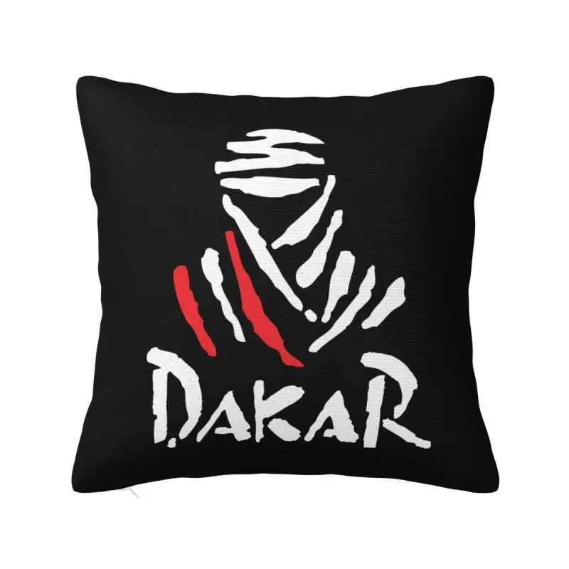 Dakar Rally Print Pillow Cover 18x18 Inch Soft Polyester Pillowcase Cushion Case with Hidden Zipper for Bed Sofa Car Decor
