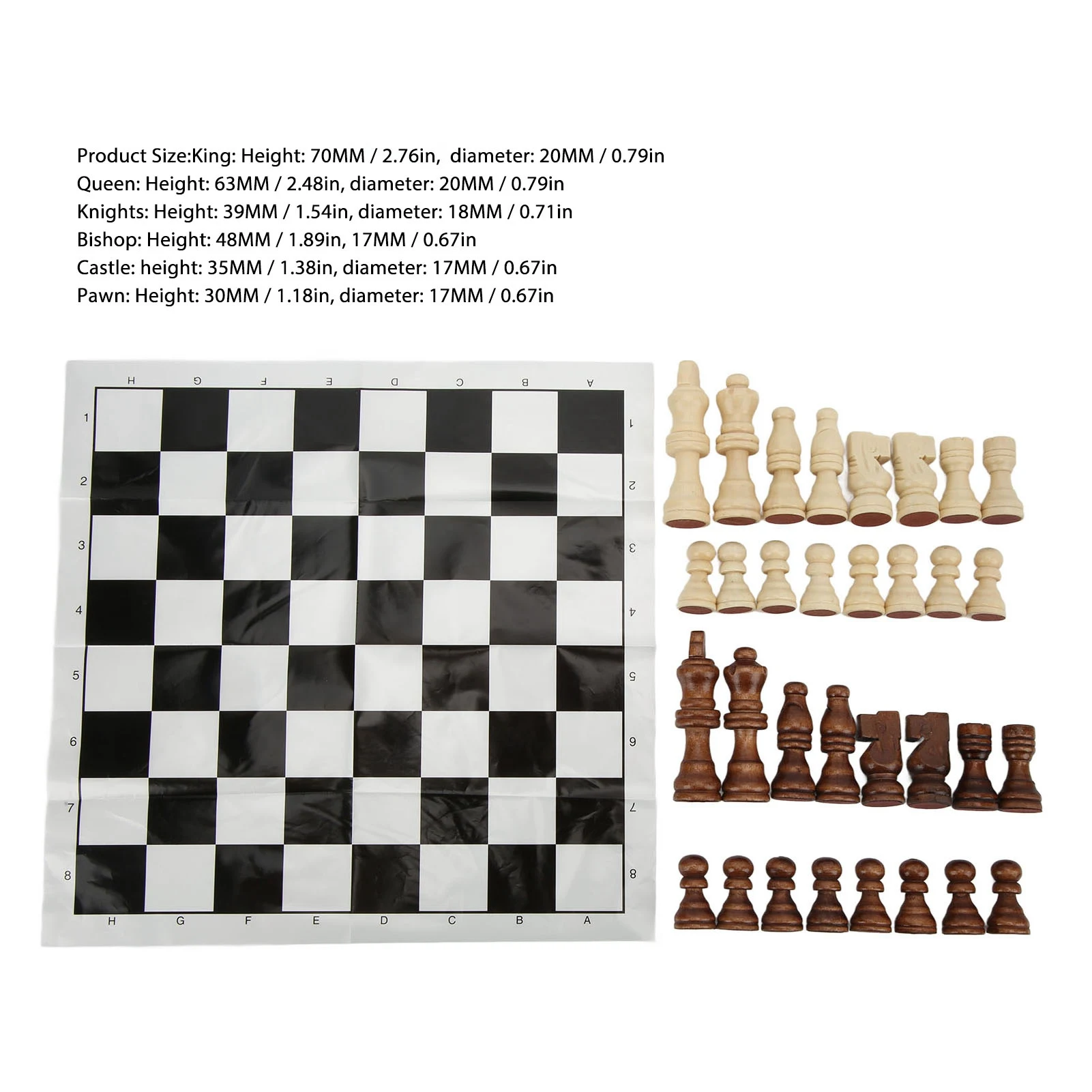 مجموعة لوحة شطرنج قابلة للطي لوحة شطرنج قابلة للطي مع قطع شطرنج محمولة مضحكة ألعاب شطرنج لحفلات العطلات #1