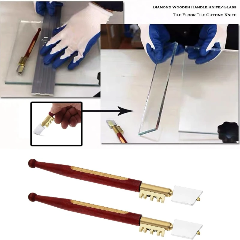 17mm Single glass cutter diamond Professional Portable Tile Glass Cutter Diamond Tipped Window Craft Glass Knife Hand Tool