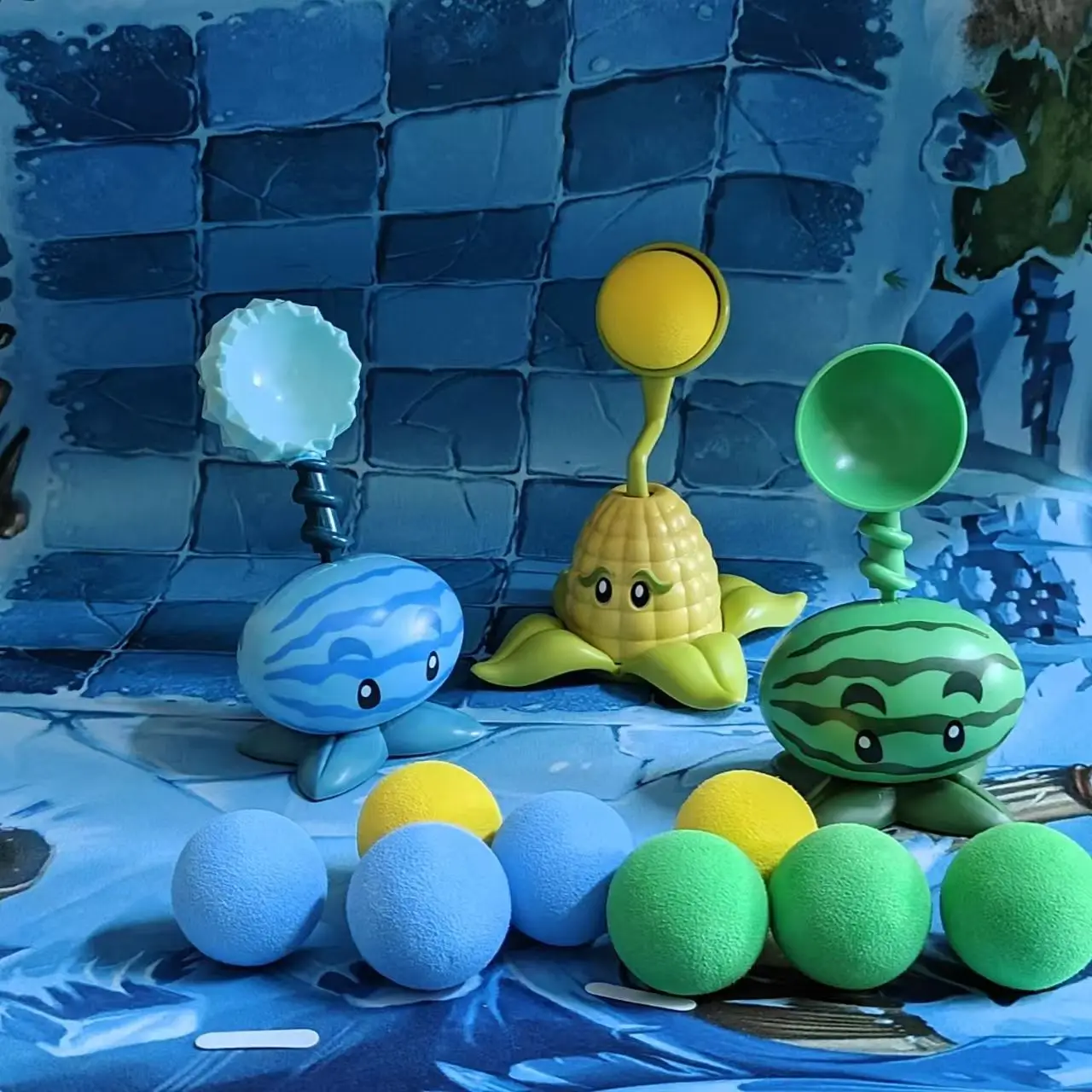 Nieuw type planten om zombie-watermeloenen te vechten - schietspel - rollenspelmodel - kinderspeelgoed - geschikt cadeau voor kinderen