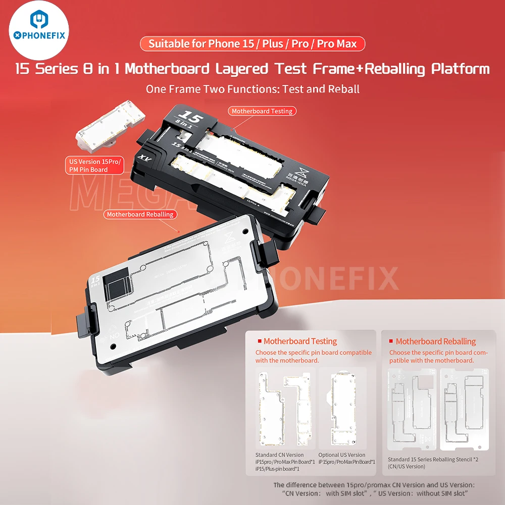 Qianli iSocket Motherboard Test Fixture for iPhone 15 14plus 13 13Pro 12 12mini 11 Pro Max Logic Board IC Chips Function Tester