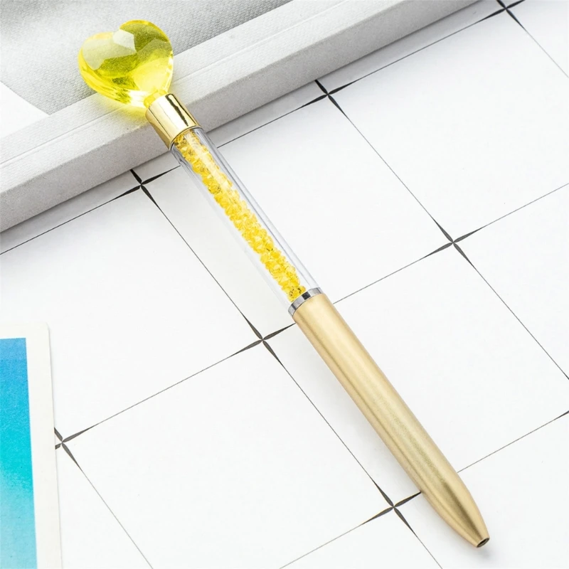 ปากกาลูกลื่นรูปหัวใจ6x/ชุดปากกาเซ็นชื่อปากกาตกแต่ง1.0มม. เครื่องเขียนปากกาสำหรับนักเรียนครู