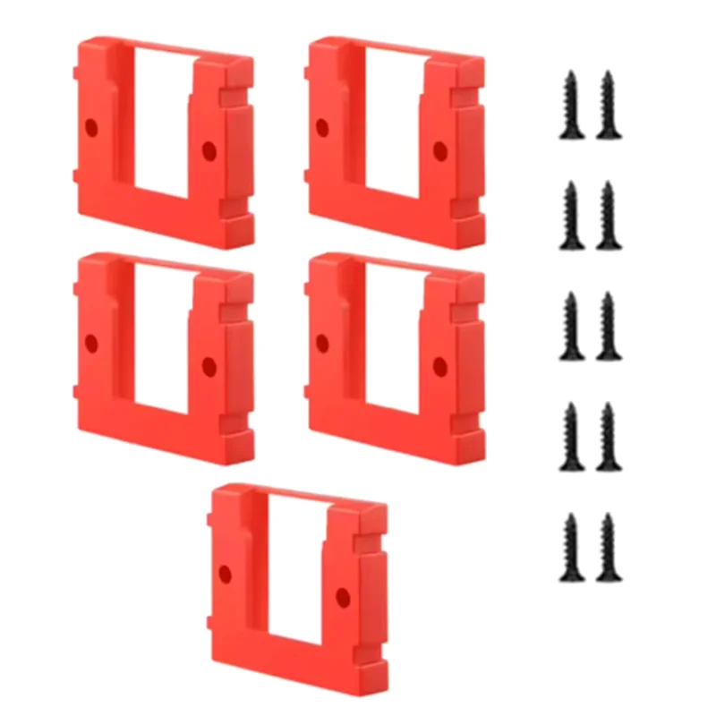 

A99E-For Power X-Change Battery Holder Accessories–5Pcs Wall Mounted Base Bracket Storage Fixing Parts