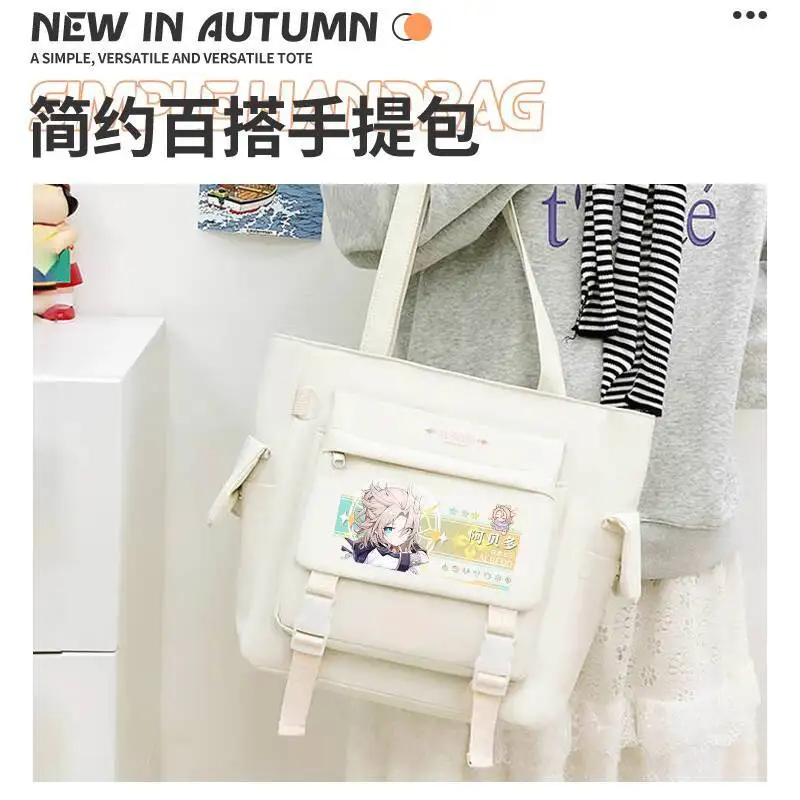 Genshin Impact Crossbody Walnut Handbag Yae Miko Pain Single Shoulder Albedo Tutoring Xiu Canvas Bag A