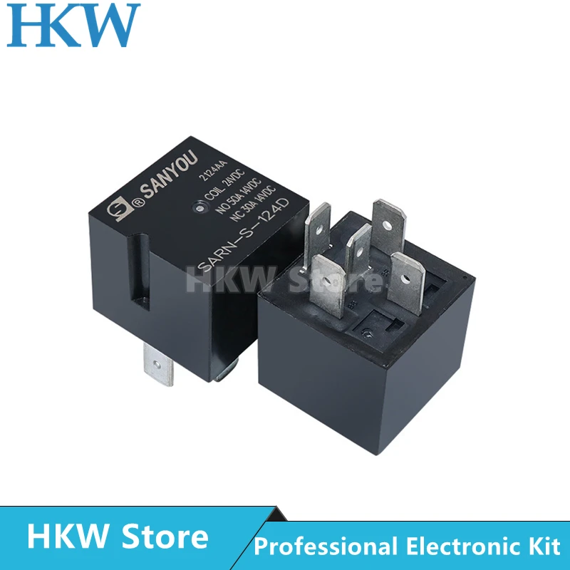 2pcs Relay SANYOU SARN-S-124D 24VDC 250VAC 5PIN Relays Relais SARN-S-124D NO50A 14VDC NC30A