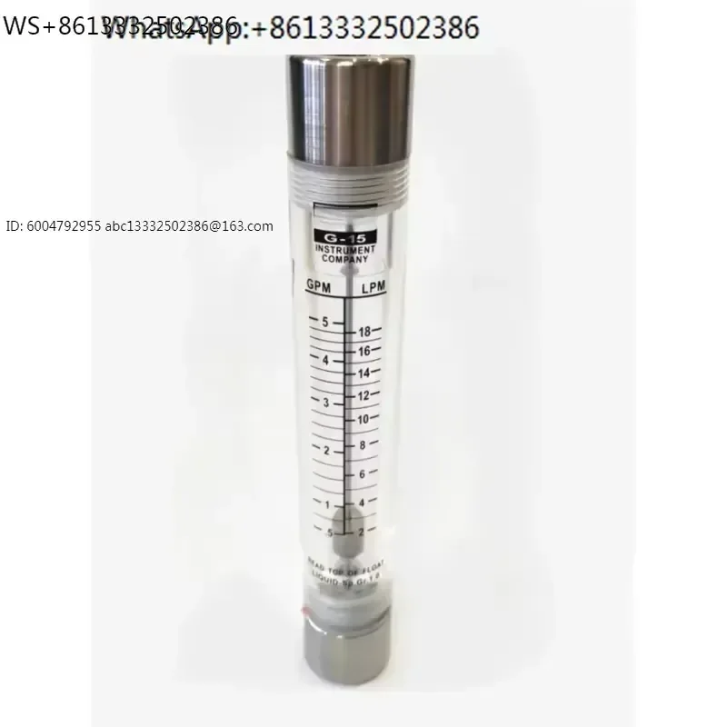 1pcs LZT G-15 G-25 Float Pipeline Plexiglass Flow Meter Transparent Acrylic Water Air Gas Flowmeter Industrial Fluid