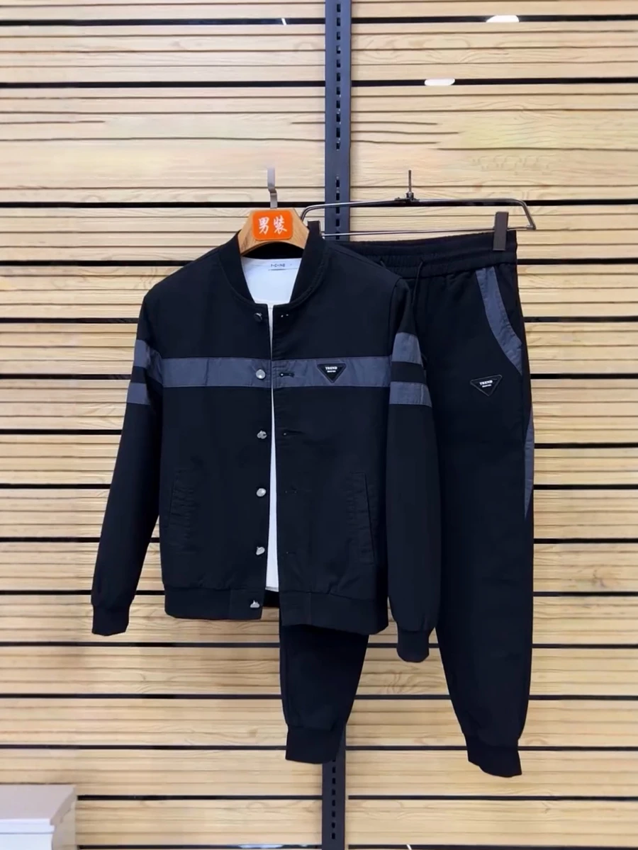 

Faionable Slim Fit Denim irt And Pants Set with Button Long Sve Autumn 2025 New Arrival Men's Clothing Color Blo Design