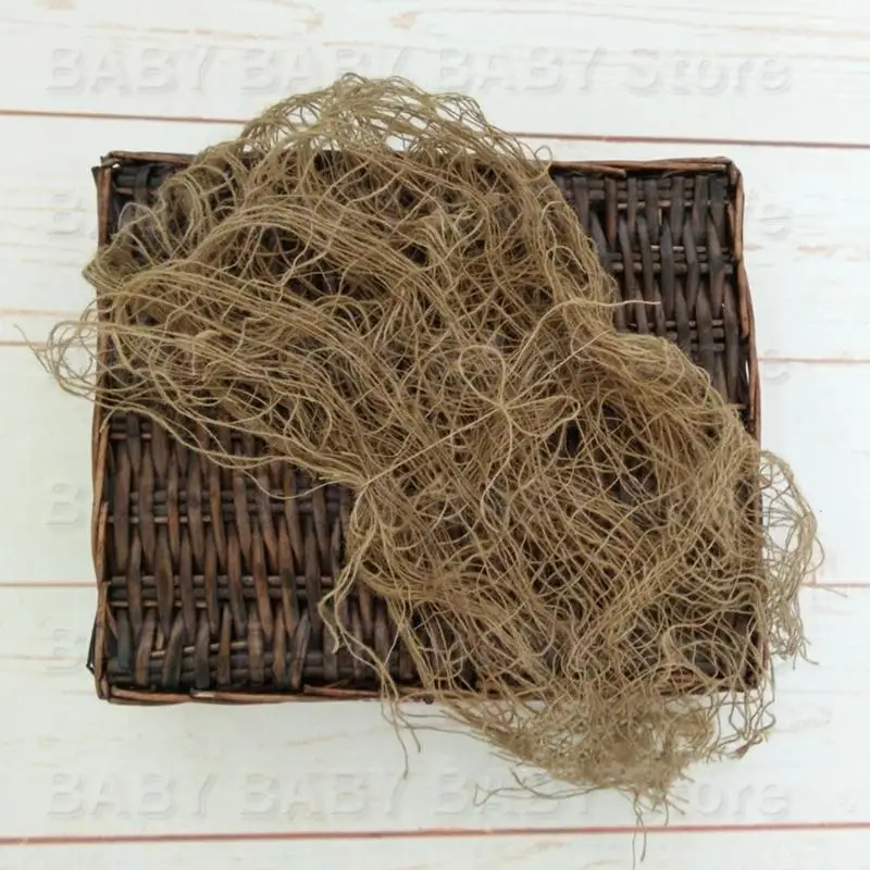 

Q81A Кромкая мешковая мешковина Baby Pose Suxiary Photo Съемка одеяло джут.