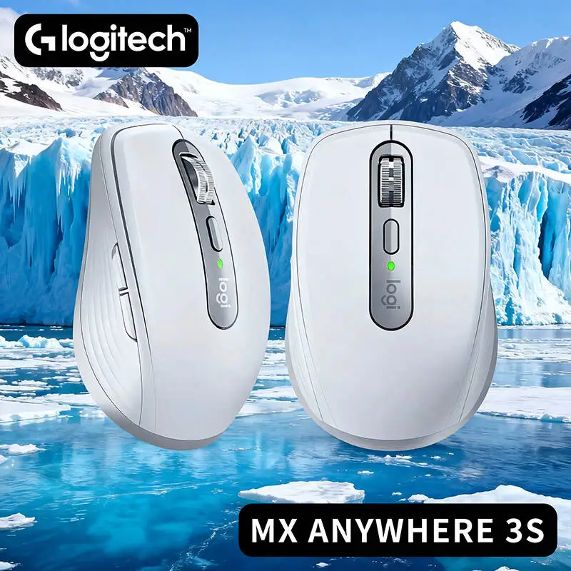 Logitech MX Anywhere 3S Professional Mouse - 8000 DPI Darkfield, MagSpeed Hyper-Scroll, USB-C Fast Charge, Travel-Friendly