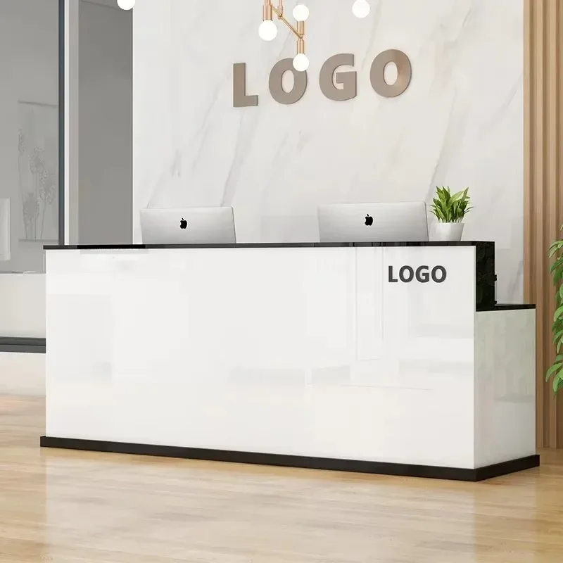 مكاتب التصميم الكلاسيكي بار الشمال الأبيض مكتب الاستقبال مكاتب الاستقبال الخروج الأثاث التجاري Mostrador #2