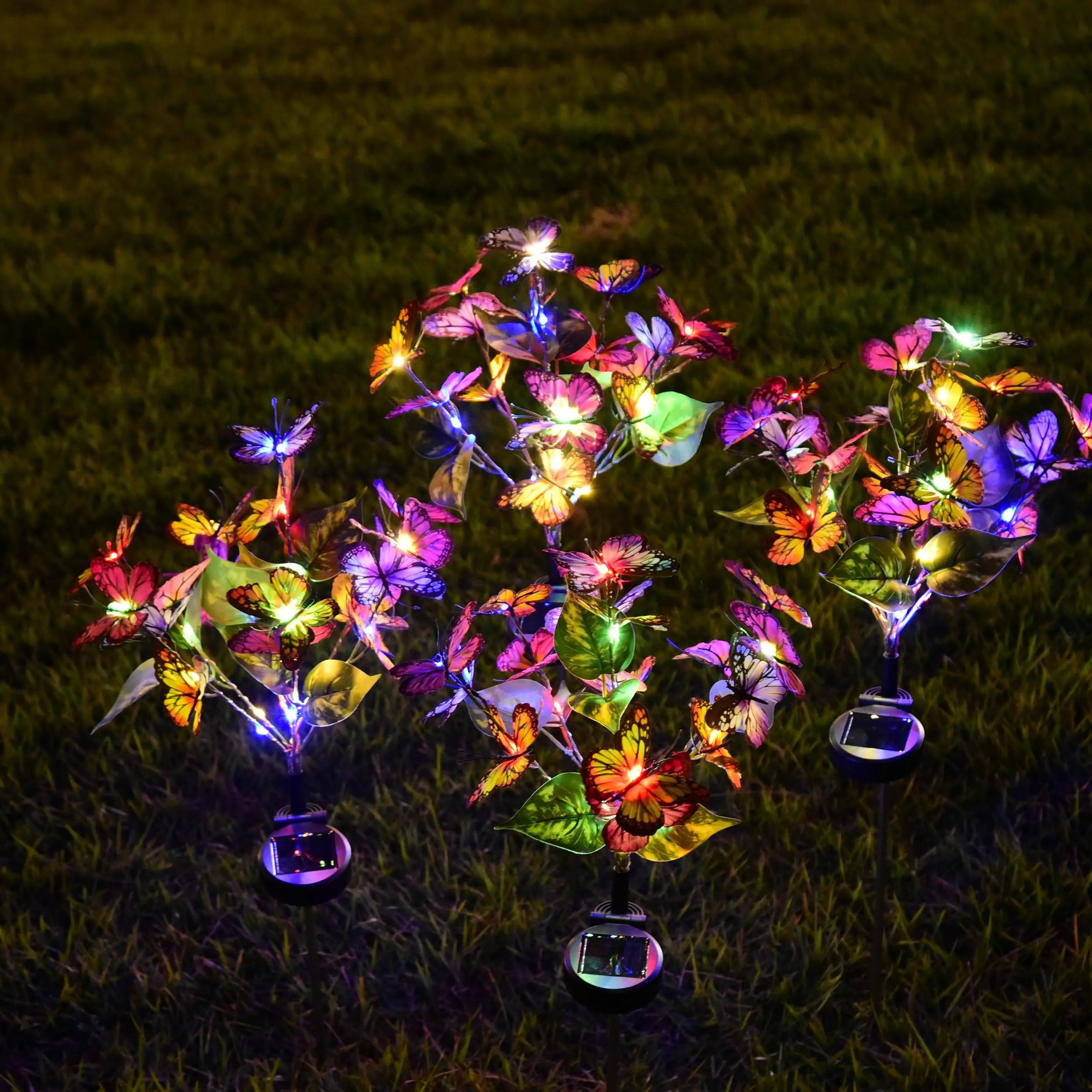 Solar Garden Lights Outdoor Waterproof Decorative Butterfly Solar Lights for Garden Yard Patio Lawn Festive Party Decorations