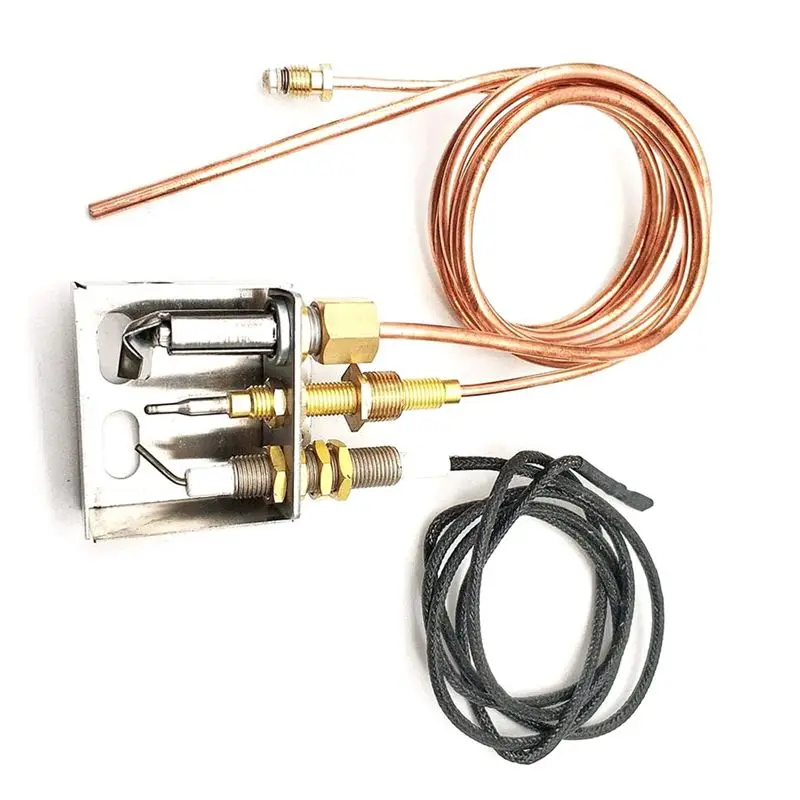 HRBAJ-1 Set Gas Thermocouple Gas Burner Thermocouple Heating Gas Burner Thermocouple For Gas Heater, Brazier, Oven, BBQ