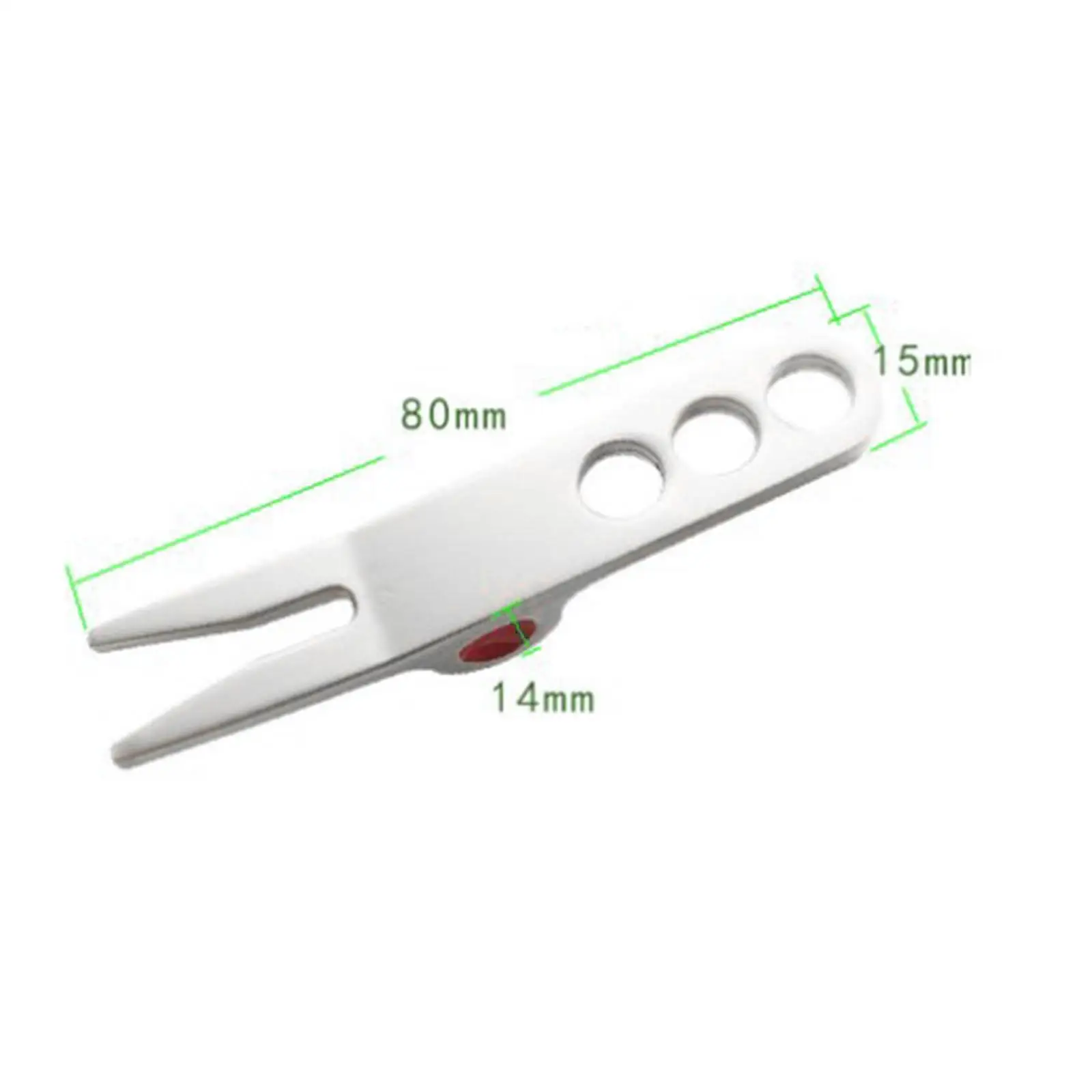

Durable Golf Divot Tool Zinc Alloy Pitch Fork Easy Clean Golf Training Aid for Outdoor Sports and Club Accessories