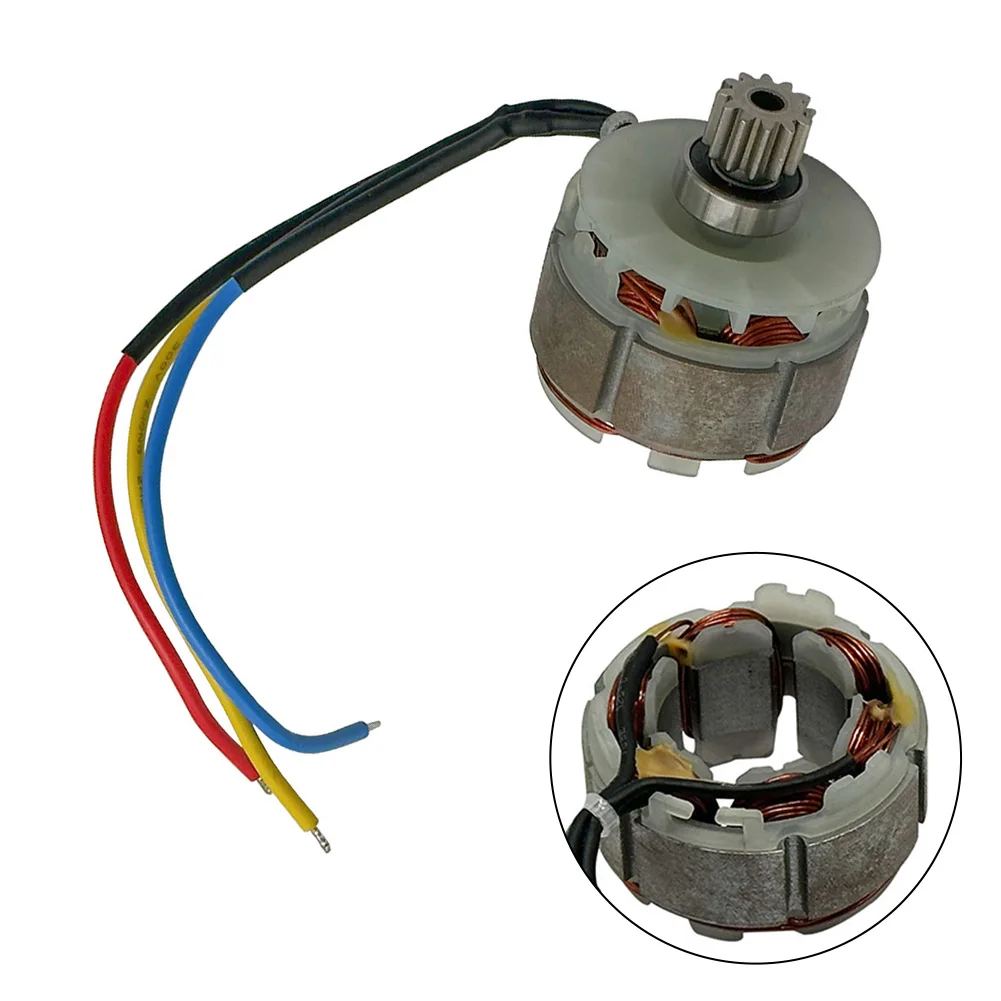 1pc 21V 12 Teeth Brushless Lawn Mower Motor Assembly For Hedge Trimmer Rotor Garden Tools Parts Accessories