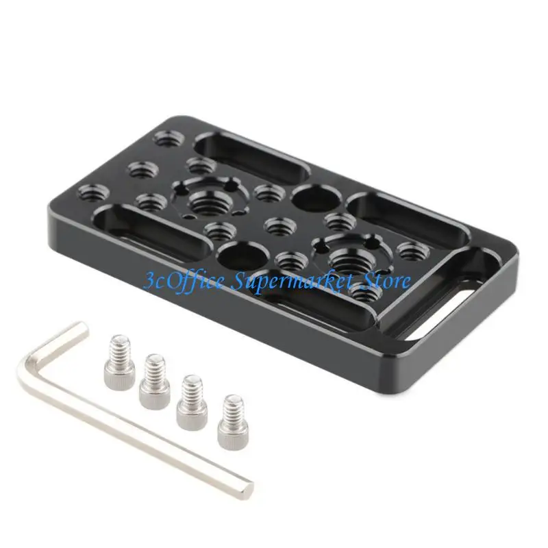

E1PA Cheese Plate Baseplate Camera Mount Switching Plate 1/4in-20 & 3/8in-16 Thread